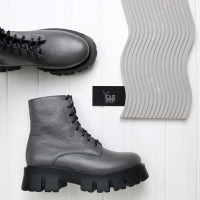 Черевики із сірої шкіри флотар Арт. As-8/21021