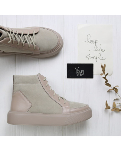 Ботинки в бежевых оттенках Арт. Ls-7/15