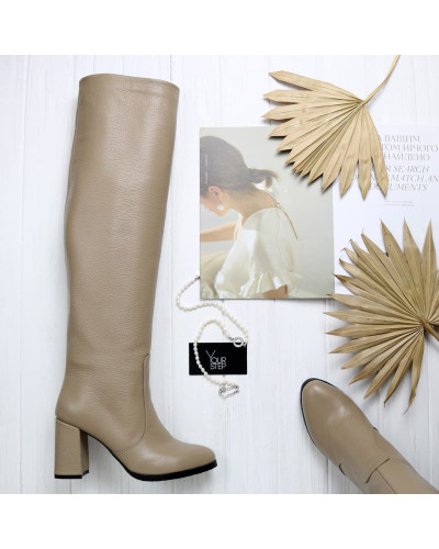 Класичні чоботи зі шкіри Арт. 52-6Ок