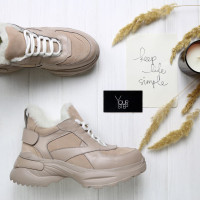 Кросівки у бежевих відтінках Арт. As-9/Sonya2