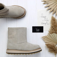 Уггі з бежевої замші Арт. As-20(Ev+Tr)