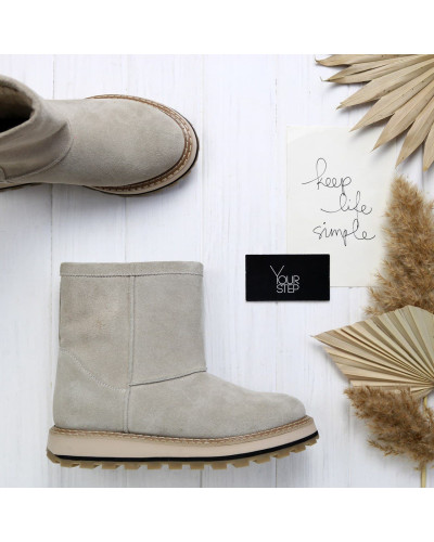 Уггі з бежевої замші Арт. As-20(Ev+Tr)