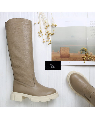 Високі чоботи зі шкіри флотар Арт.12-33/21074