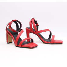 Босоніжки з червоної шкіри Арт. 667-8/8045Kr