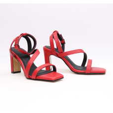 Босоніжки з червоної шкіри Арт. 667-8/8045Kr