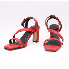 Босоніжки з червоної шкіри Арт. 667-8/8045Kr