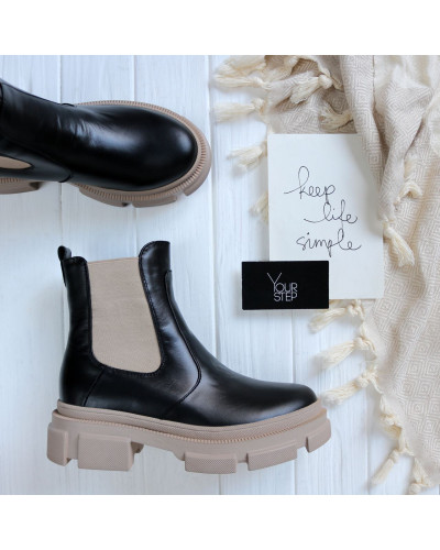 Челсі із чорної шкіри Арт. 12-1/260