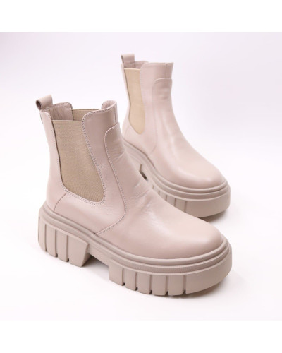 Челсі із темно-бежевої шкіри Арт. 12-1/As27