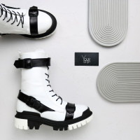 Черевики із білої шкіри Арт.12-30/20