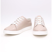 Кеди із бежевої шкіри Арт. Em-1