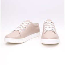 Кеди із бежевої шкіри Арт. Em-1