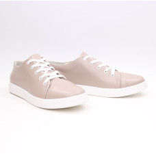 Кеди із бежевої шкіри Арт. Em-1