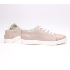 Кеди із бежевої шкіри Арт. Em-1