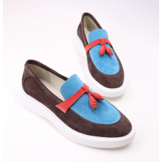 Лофери із натуральної замші Арт. 156-6/Hill3-R