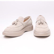 Лофери із бежевої замші Арт. 156-6/Hill3-R