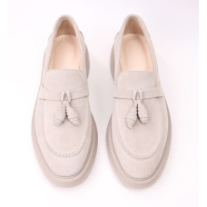 Лофери із бежевої замші Арт. 156-6/Hill3-R