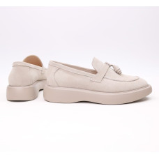 Лофери із бежевої замші Арт. 156-6/Hill3-R