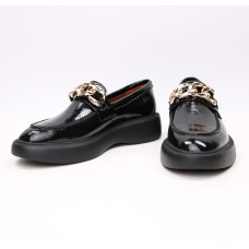 Лакові чорні лофери Арт.156-6/Hill3-2707