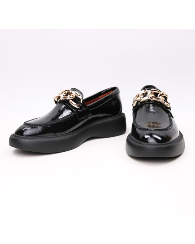 Лакові чорні лофери Арт.156-6/Hill3-2707