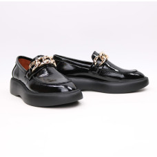 Лакові чорні лофери Арт.156-6/Hill3-2707