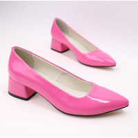 Рожеві туфлі-човники з лаку Арт. 457-1/53Ок