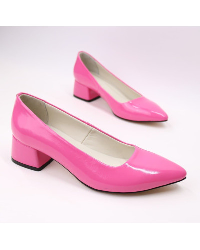Рожеві туфлі-човники з лаку Арт. 457-1/53Ок