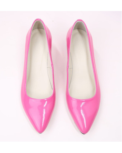 Рожеві туфлі-човники з лаку Арт. 457-1/53Ок