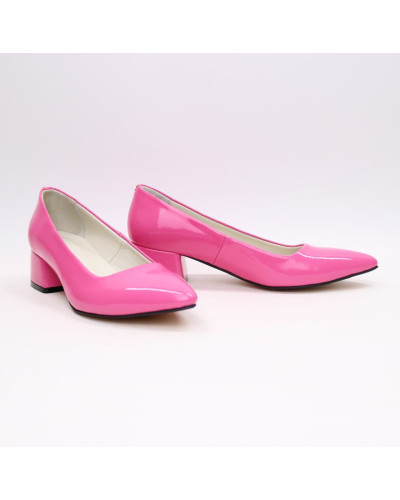 Рожеві туфлі-човники з лаку Арт. 457-1/53Ок