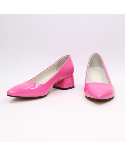 Рожеві туфлі-човники з лаку Арт. 457-1/53Ок