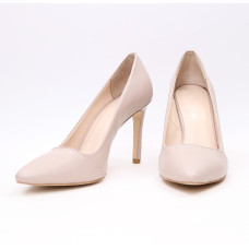 Туфлі-човники з бежевої шкіри Арт. 35-9Os/60Ок