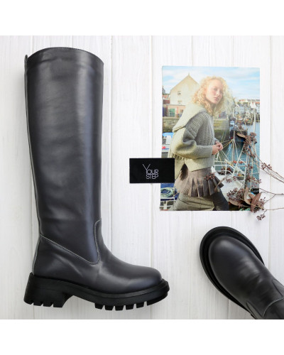 Високі чоботи з натуральної шкіри Арт.12-33/21173