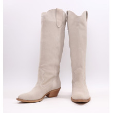 Високі Козаки з бежевої замші Арт. 10140-1