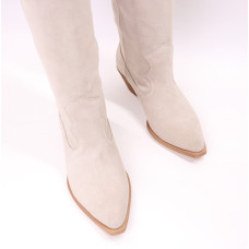 Високі Козаки з бежевої замші Арт. 10140-1