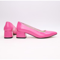 Рожеві туфлі-човники з лаку Арт. 457-1/53Ок