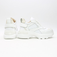 Білі шкіряні кросівки Арт. As-9/Sonya2