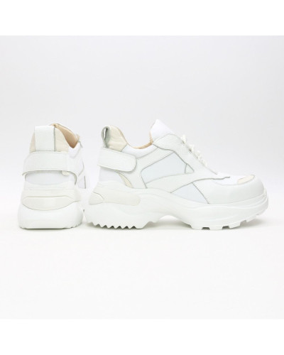 Білі шкіряні кросівки Арт. As-9/Sonya2