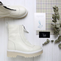 Бежеві шкіряні черевики Арт. As-11/22