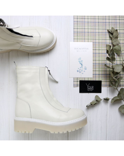 Бежеві шкіряні черевики Арт. As-11/22