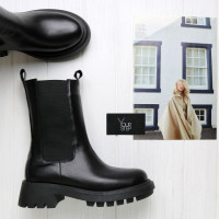 Високі Челсі із чорної шкіри Арт. As-17/21173