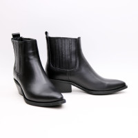 Чорні шкіряні Козаки Арт. 10140-3