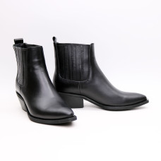 Чорні шкіряні Козаки Арт. 10140-3