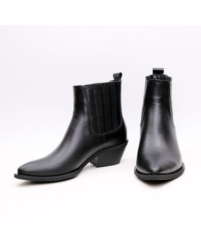 Чорні шкіряні Козаки Арт. 10140-3