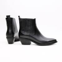 Чорні шкіряні Козаки Арт. 10140-3