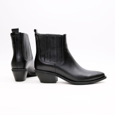 Чорні шкіряні Козаки Арт. 10140-3