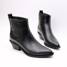 Чорні шкіряні Козаки Арт. 10140-3