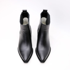 Чорні шкіряні Козаки Арт. 10140-3