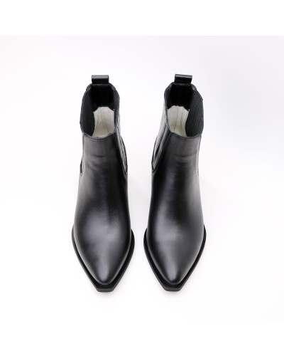 Чорні шкіряні Козаки Арт. 10140-3