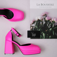 Рожеві босоніжки на підборах Арт. 10265-1