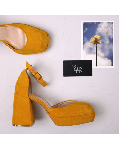 Рожеві босоніжки на підборах Арт. 10265-1