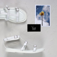 Сандалі з білої шкіри Арт 073-4/0143